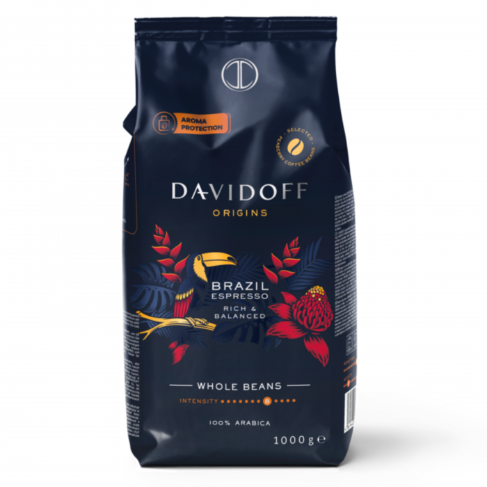 Davidoff Origins Brazil Espresso, Cafea boabe, 1 kg