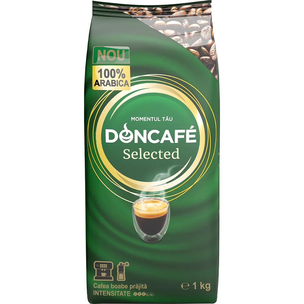 Doncafe Selected, 100% Arabica, Cafea boabe, 1 kg