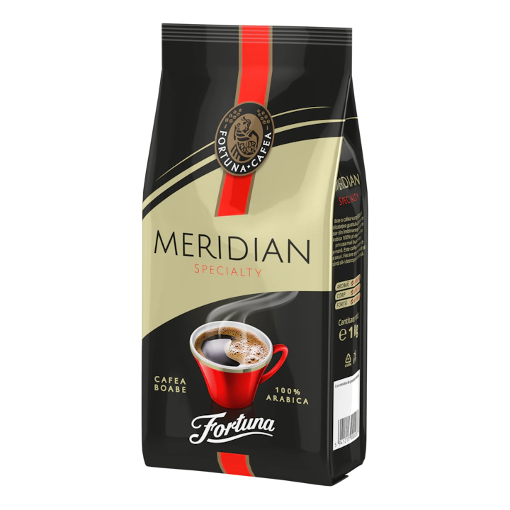 Fortuna Meridian Speciality 100% Arabica, Cafea boabe, 1 Kg