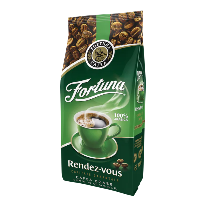 Fortuna Rendez-vous 100% Arabica, Cafea boabe, 1 Kg