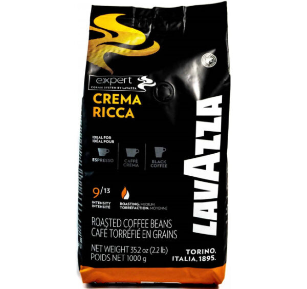 Lavazza Crema Ricca, Cafea boabe, 1 Kg