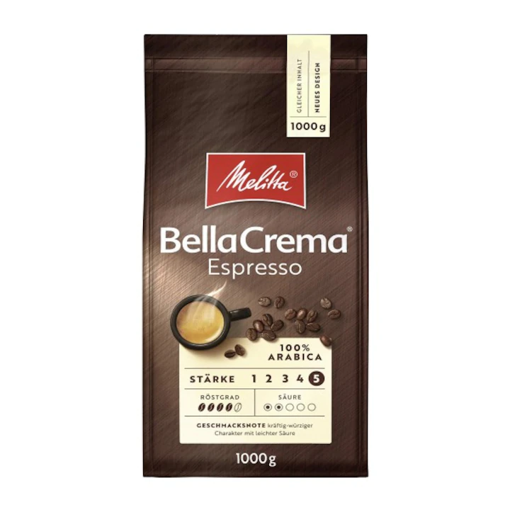 Melitta Bellacrema Espresso, Cafea boabe, 1 kg
