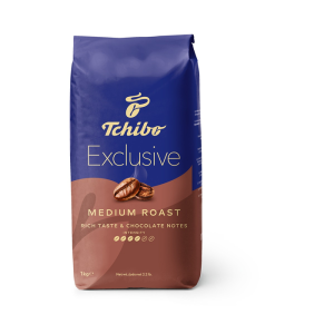 Tchibo Exclusive Medium Roast, Cafea boabe, 1 kg