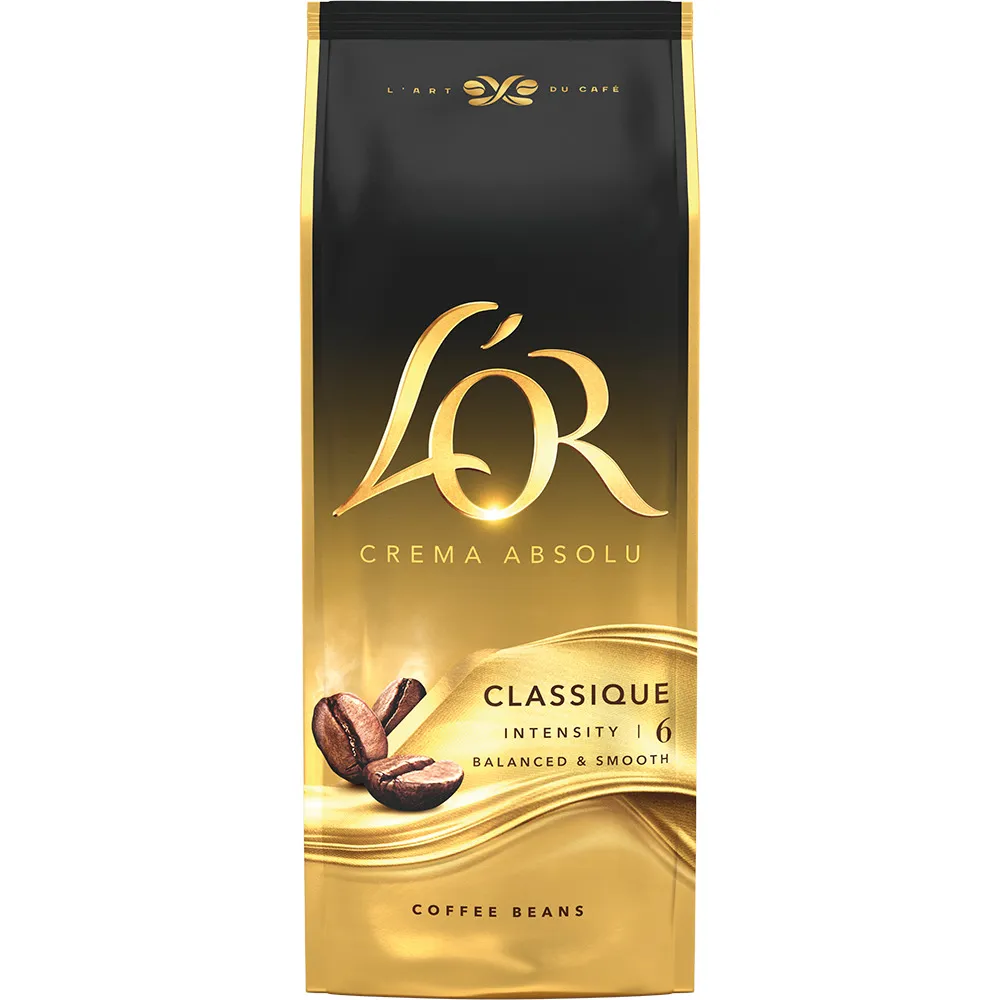 L'OR Crema Absolu Classique, Cafea boabe, 1 kg