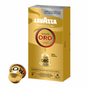 Lavazza Qualita Oro, compatibile Nespresso, Cafea capsule, aluminiu, 10 buc