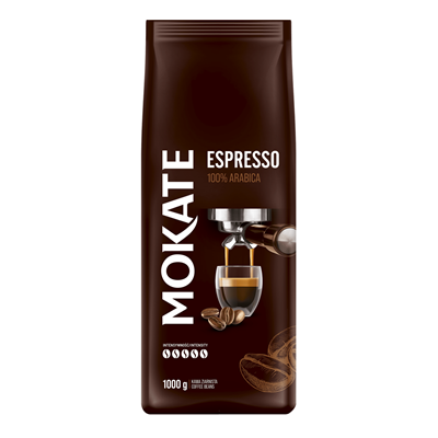 MOKATE Espresso, Cafea boabe, 1 kg