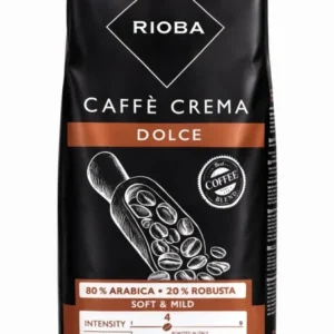 Rioba Caffee Crema Dolce, Cafea boabe, 1 kg