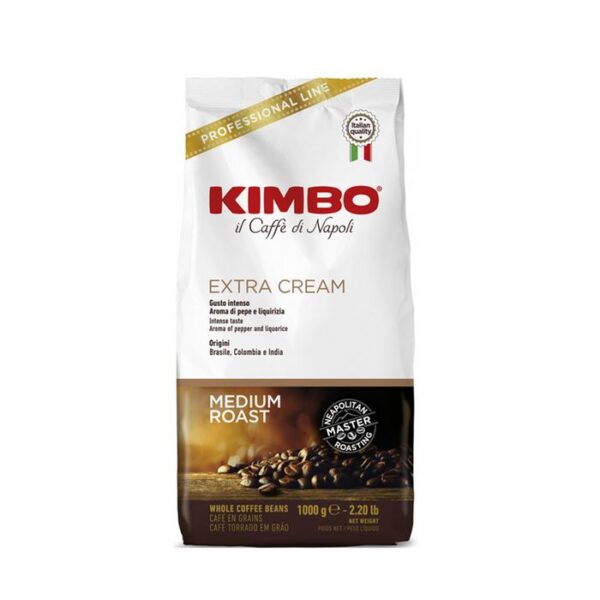 Kimbo Extra Cream, Cafea boabe, 1 kg