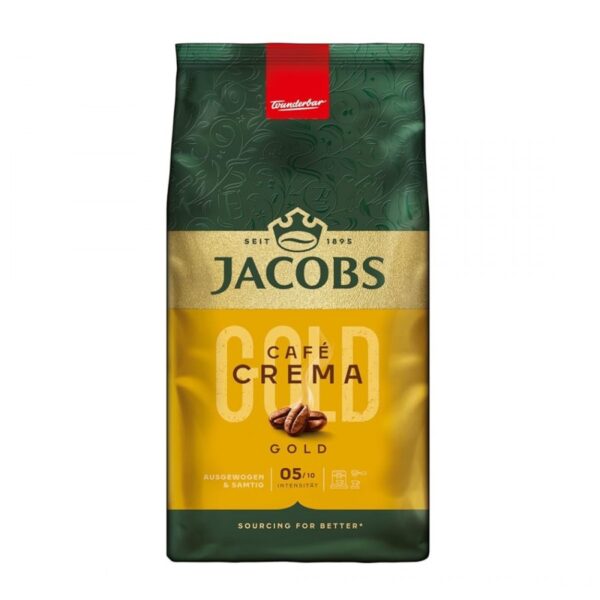Jacobs Cafe Crema Gold, Cafea boabe, 1 kg