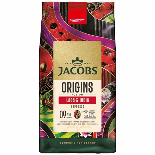 Jacobs Origins Laos & India, Cafea boabe, 1kg