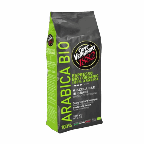 Vergnano Espresso 100% Arabica Bio-Organic, Cafea boabe, 1 kg