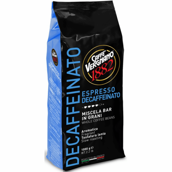 Vergnano Espresso Decafeinizata, Cafea boabe, 1 kg