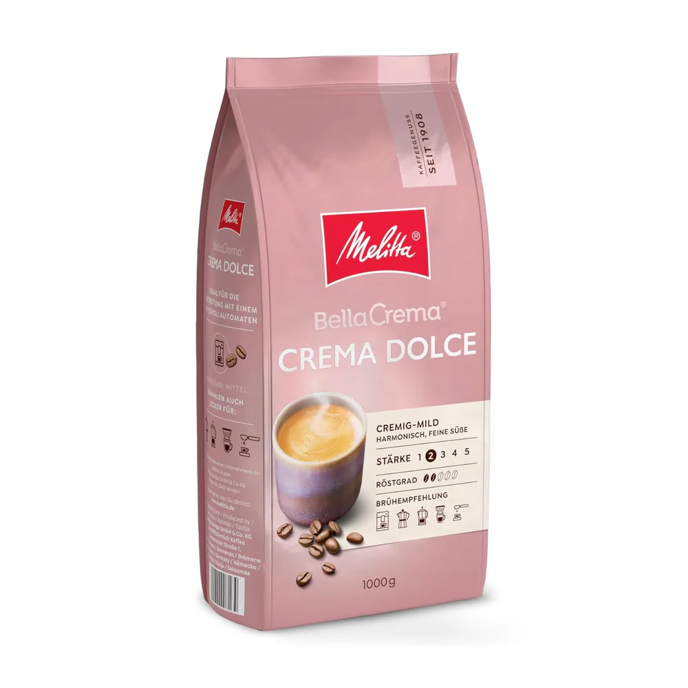 Melitta BellaCrema Dolce, Cafea boabe, 1 kg