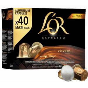 L`Or Espresso Colombia, compatibile Nespresso, Cafea capsule, 40 buc