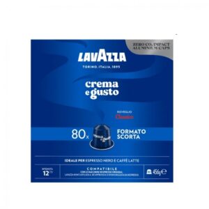 Lavazza Crema e Gusto Classico, compatibile Nespresso, Cafea capsule, aluminiu, 80 buc
