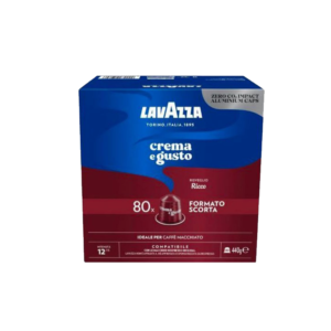 Lavazza Crema e Gusto Ricco, compatibile Nespresso, Cafea capsule, aluminiu, 80 buc