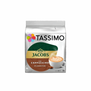 Tassimo Jacobs Cappuccino Classico, 8 capsule cafea + 8 capsule lapte