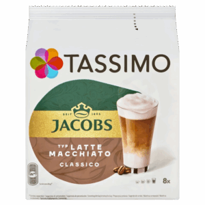 Tassimo Jacobs Latte Macchiato Classico, 16 capsule cafea