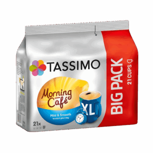 Tassimo Jacobs Morning Cafe Mild & Smooth XL, 21 capsule cafea