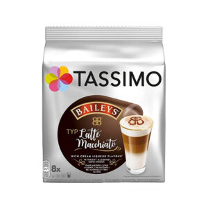 Tassimo Jacobs Baileys Latte Macchiato, 8 capsule cafea + 8 capsule lapte