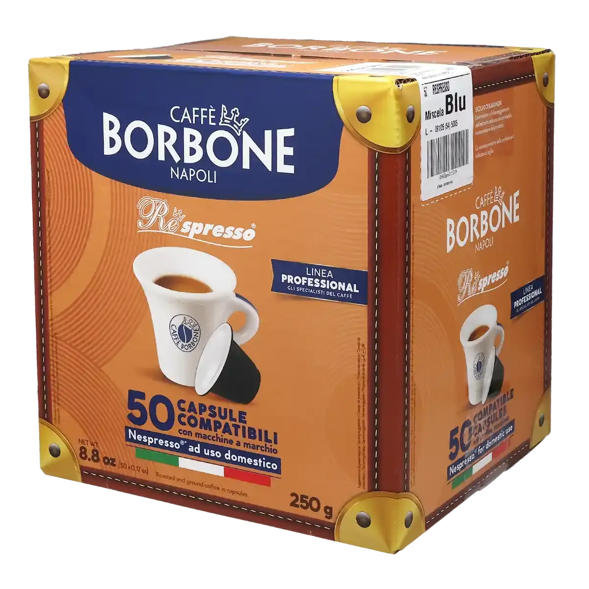 Borbone Respresso Miscela Blu, 50 Capsule, compatibile Nespresso