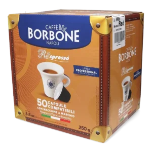 Borbone Respresso Miscela Rossa, 50 Capsule, compatibile Nespresso
